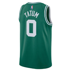 Unisex Boston Celtics Jayson Tatum #0 Green Swingman Jersey - Icon Edition