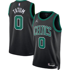 Unisex Boston Celtics Jayson Tatum #0 Black Swingman Jersey - Statement Edition