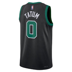 Unisex Boston Celtics Jayson Tatum #0 Black Swingman Jersey - Statement Edition