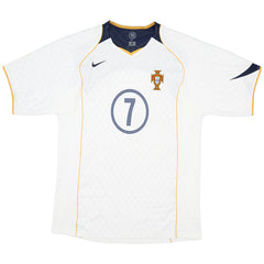 Figo #7 Retro Portugal Away Jersey Euro Cup 2004