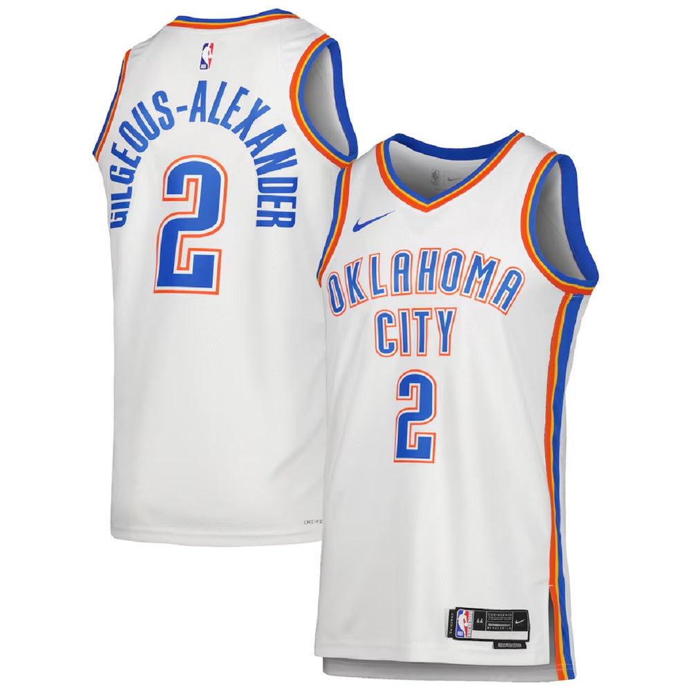 Unisex Oklahoma City Thunder Shai Gilgeous-Alexander #2 White Swingman Jersey - Association Edition