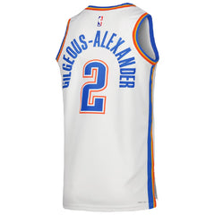 Unisex Oklahoma City Thunder Shai Gilgeous-Alexander #2 White Swingman Jersey - Association Edition