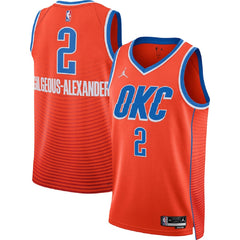 Unisex Oklahoma City Thunder Shai Gilgeous-Alexander #2 Red Swingman Jersey - Statement Edition