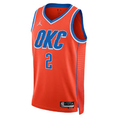 Unisex Oklahoma City Thunder Shai Gilgeous-Alexander #2 Red Swingman Jersey - Statement Edition