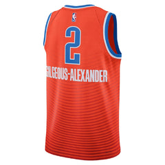 Unisex Oklahoma City Thunder Shai Gilgeous-Alexander #2 Red Swingman Jersey - Statement Edition