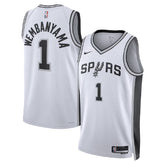 Unisex San Antonio Spurs Victor Wembanyama #1 White Swingman Jersey - Association Edition