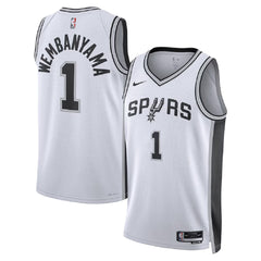 Unisex San Antonio Spurs Victor Wembanyama #1 White Swingman Jersey - Association Edition