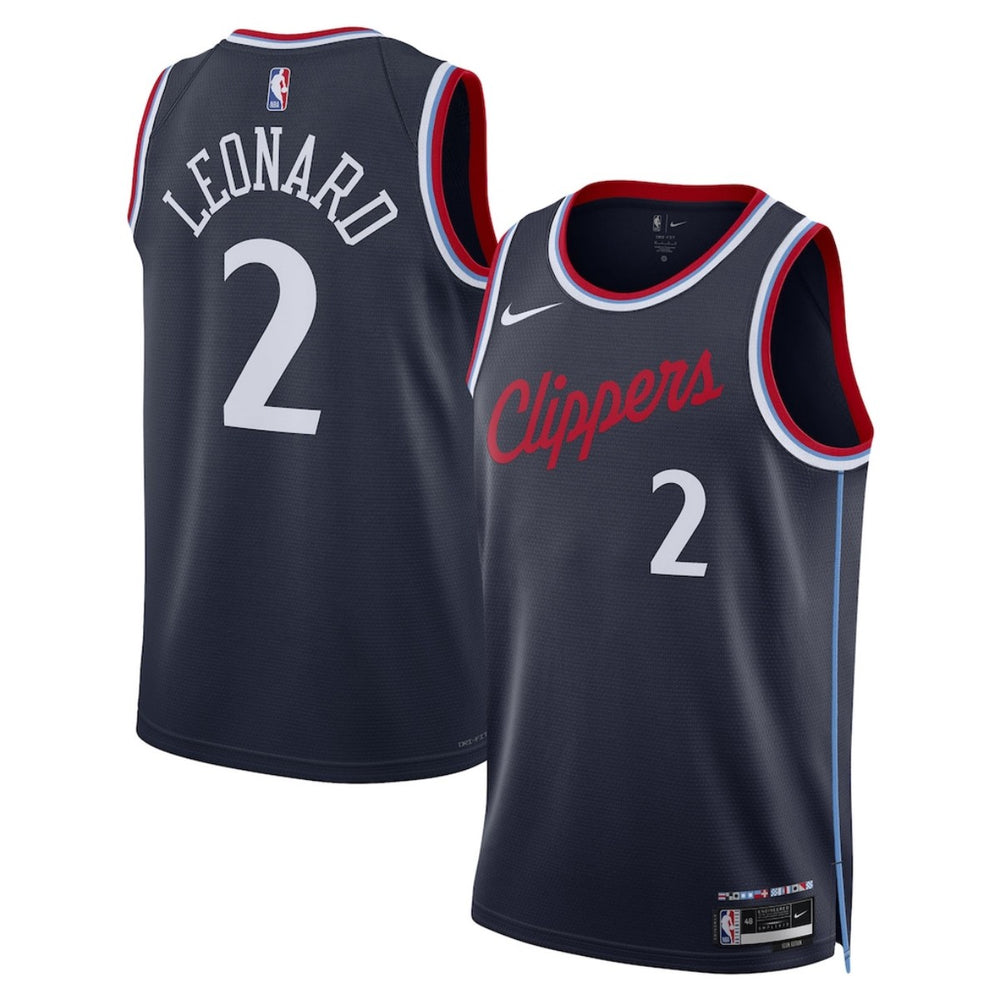 Unisex Los Angeles Clippers Kawhi Leonard #2 Navy Swingman Jersey - Icon Edition