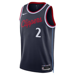 Unisex Los Angeles Clippers Kawhi Leonard #2 Navy Swingman Jersey - Icon Edition