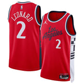 Unisex LA Clippers Kawhi Leonard #2 Jordan Brand Red Swingman Jersey - Statement Edition