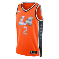 Unisex Los Angeles Clippers Kawhi Leonard #2 Orange Swingman Jersey 2025/26 - City Edition