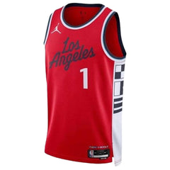 Unisex Los Angeles Clippers James Harden #1 Red Swingman Jersey - Statement Edition