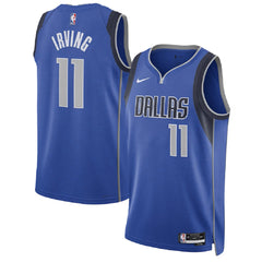 Unisex Dallas Mavericks Kyrie Irving #11 Blue Swingman Jersey - Icon Edition