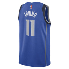 Unisex Dallas Mavericks Kyrie Irving #11 Blue Swingman Jersey - Icon Edition