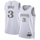Unisex Dallas Mavericks Anthony Davis #3 White Swingman Jersey - City Edition