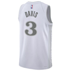 Unisex Dallas Mavericks Anthony Davis #3 White Swingman Jersey - City Edition