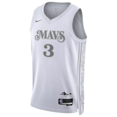Unisex Dallas Mavericks Anthony Davis #3 White Swingman Jersey - City Edition