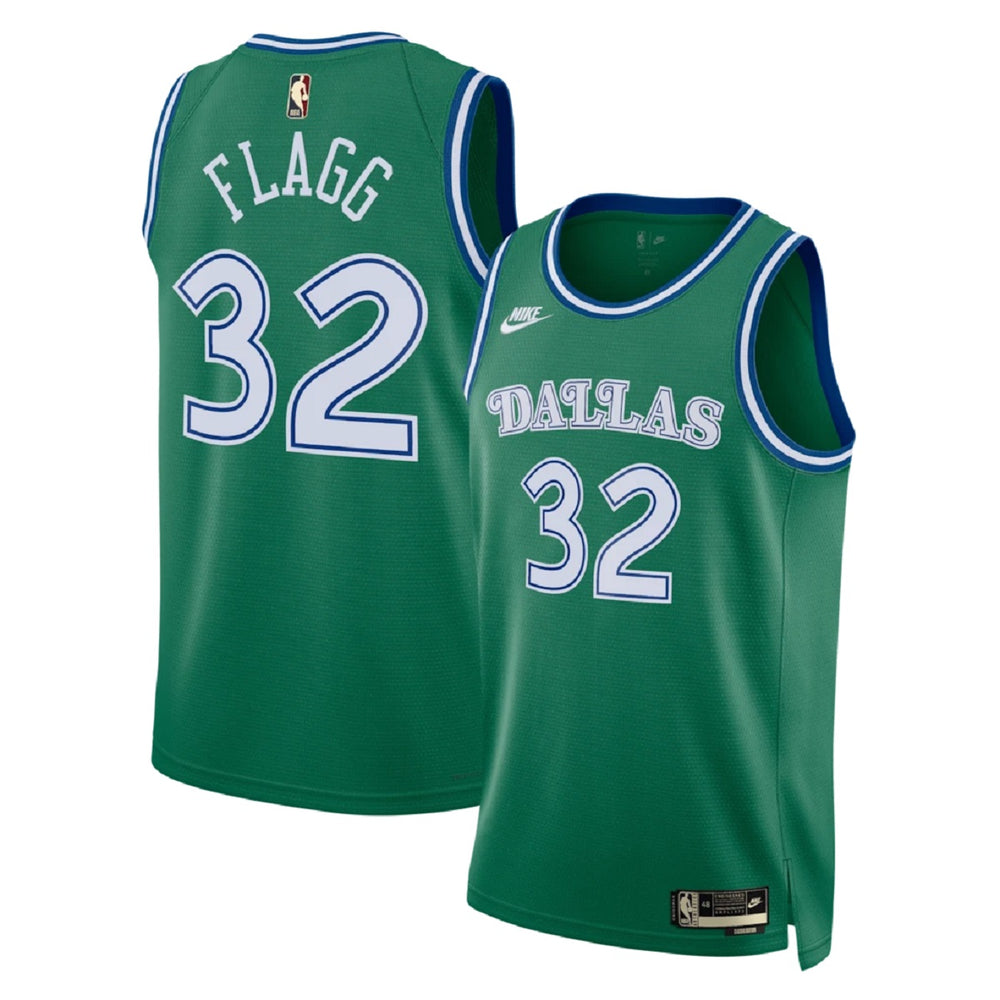 Unisex Dallas Mavericks Cooper Flagg #32 Green Swingman Jersey - Classic Edition