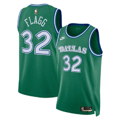 Unisex Dallas Mavericks Cooper Flagg #32 Green Swingman Jersey - Classic Edition