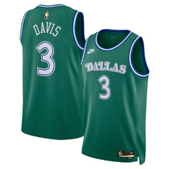 Unisex Dallas Mavericks Anthony Davis #3 Green Swingman Jersey - Classic Edition