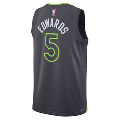Unisex Minnesota Timberwolves Anthony Edwards #5 Navy Swingman Jersey - Icon Edition