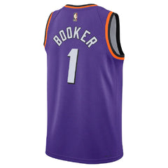 Unisex Phoenix Suns Devin Booker #1 Purple Swingman Jersey - Classic Edition