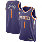 Unisex Phoenix Suns Devin Booker #1 Purple Swingman Jersey - Icon Edition
