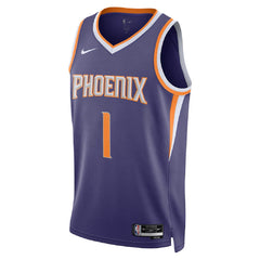 Unisex Phoenix Suns Devin Booker #1 Purple Swingman Jersey - Icon Edition