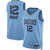 Unisex Memphis Grizzlies Grizzlies Ja Morant #12 Light Blue Swingman Jersey - Statement Edition