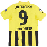 Lewandowski #9 Retro Borussia Dortmund UCL Home Jersey 2012/13