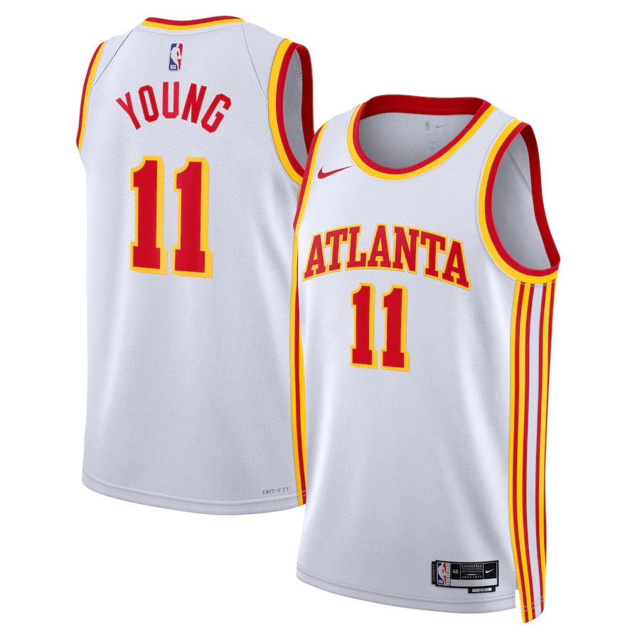 Unisex Atlanta Hawks Trae Young #11 White Swingman Jersey - Association Edition