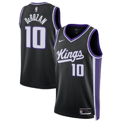 Unisex Sacramento Kings DeMar DeRozan #10 Black Swingman Jersey - Icon Edition