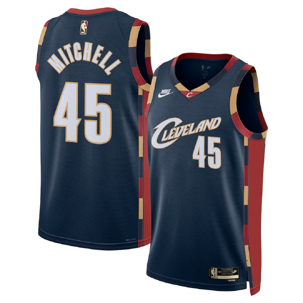 Unisex Cleveland Cavaliers Donovan Mitchell #45 Navy Swingman Jersey - Classic Edition