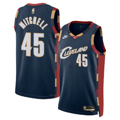 Unisex Cleveland Cavaliers Donovan Mitchell #45 Navy Swingman Jersey - Classic Edition