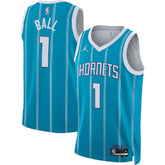Unisex Charlotte Hornets LaMelo Ball #1 Teal Swingman Jersey - Icon Edition