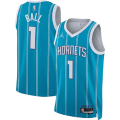Unisex Charlotte Hornets LaMelo Ball #1 Teal Swingman Jersey - Icon Edition
