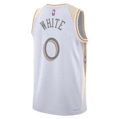 Unisex Chicago Bulls Coby White #0 White Swingman Jersey - City Edition