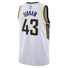 Unisex Indiana Pacers Pascal Siakam #43 White Swingman Jersey - Association Edition