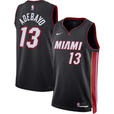 Unisex Miami Heat Bam Adebayo #13 Black Swingman Jersey - Icon Edition