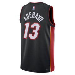 Unisex Miami Heat Bam Adebayo #13 Black Swingman Jersey - Icon Edition
