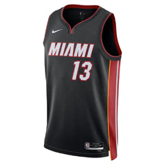 Unisex Miami Heat Bam Adebayo #13 Black Swingman Jersey - Icon Edition