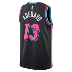 Unisex Miami Heat Bam Adebayo #13 Black Swingman Jersey 2025/26 - City Edition