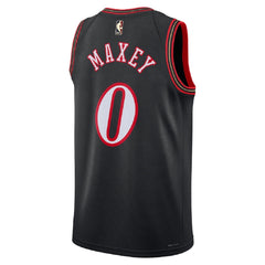 Unisex Philadelphia 76ers Tyrese Maxey #0 Black Swingman Jersey - Classic Edition