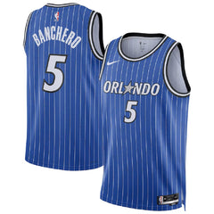 Unisex Orlando Magic Paolo Banchero #5 Blue Swingman Jersey - Icon Edition