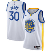 Youth Golden State Warriors Stephen Curry #30 White Swingman Jersey - Association Edition