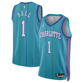 Unisex Charlotte Hornets LaMelo Ball #1 Teal Swingman Jersey - Classic Edition