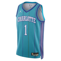 Unisex Charlotte Hornets LaMelo Ball #1 Teal Swingman Jersey - Classic Edition
