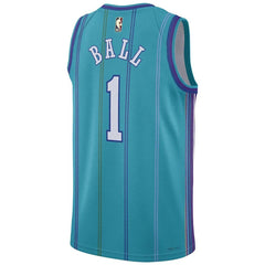 Unisex Charlotte Hornets LaMelo Ball #1 Teal Swingman Jersey - Classic Edition