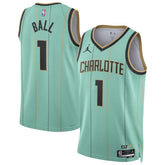 Unisex Charlotte Hornets LaMelo Ball #1 Mint Swingman Jersey - City Edition