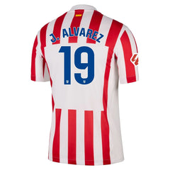 J.ALVAREZ #19 Atletico Madrid Home Jersey 2025/26